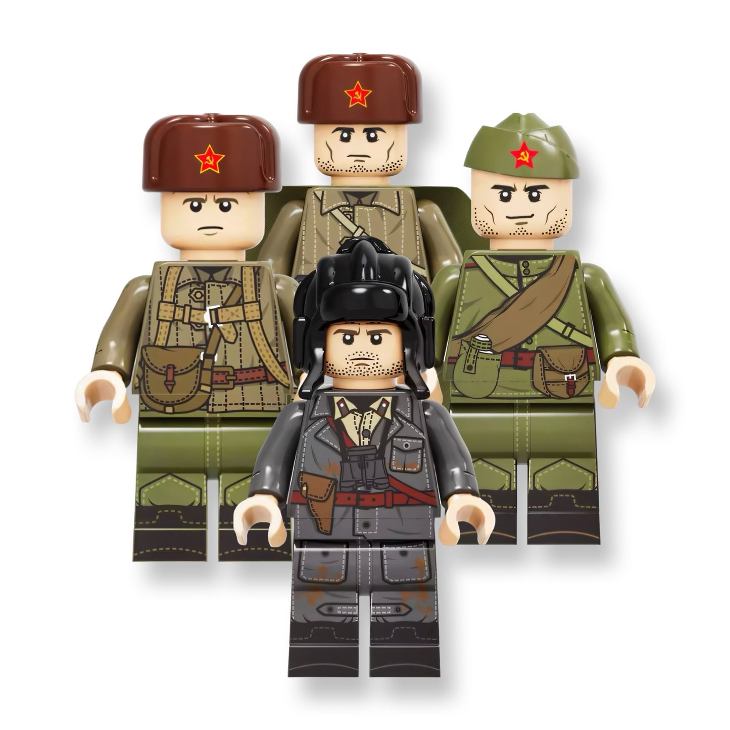 World War 2 Soviet Army Building Block Figure