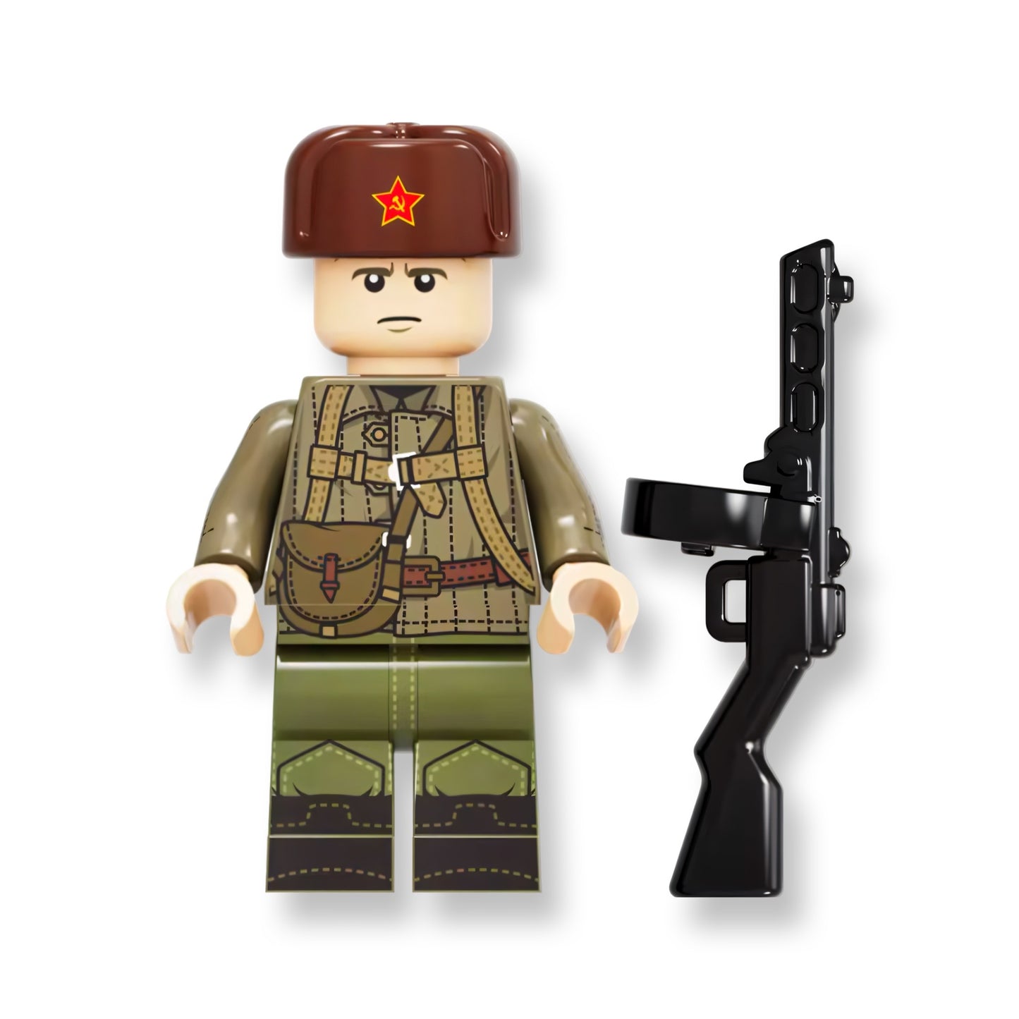 World War 2 Soviet Army Building Block Figure