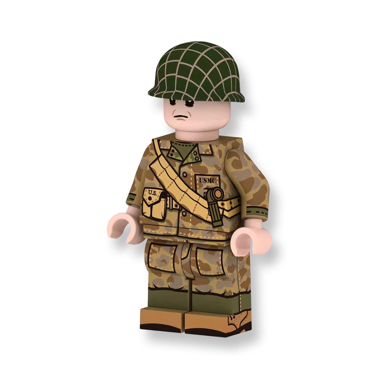 World War 2 United States Marines Building Block Figures (FREE ACCESSORY)